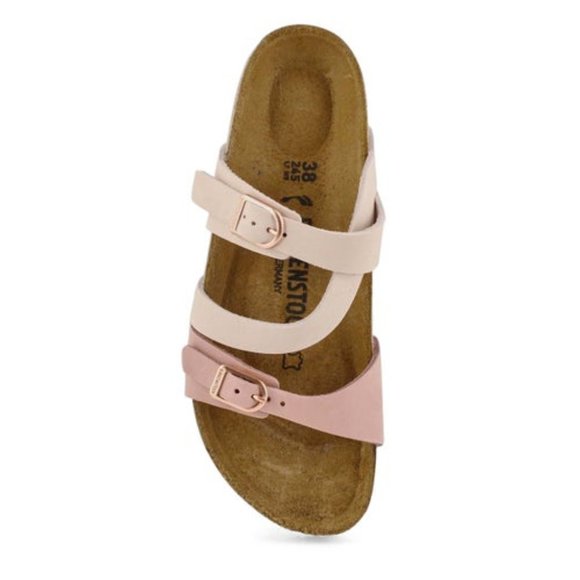 birkenstock salina rose gold